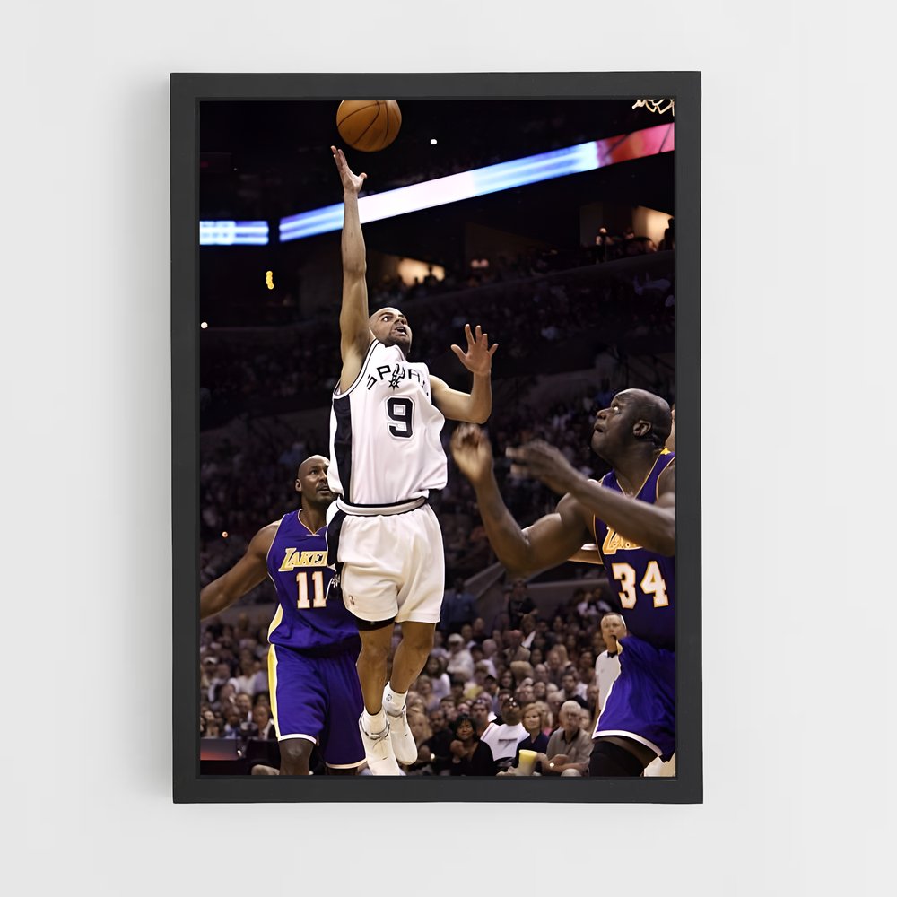Poster Tony de parker – affiche Basketball (vue 2)